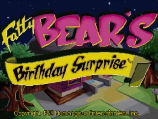 Fatty Bear's Birthday Surprise title screen for 3DO